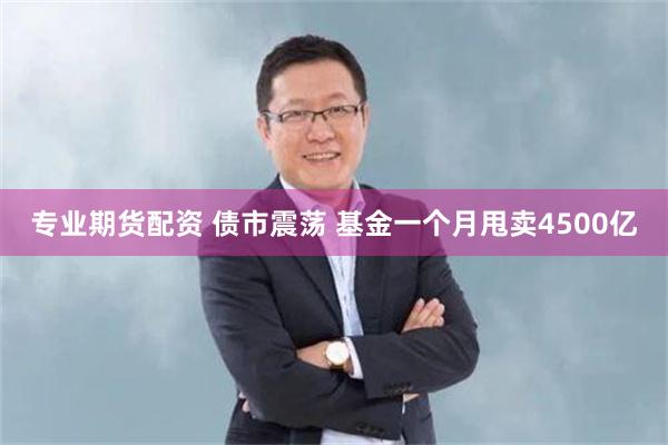 专业期货配资 债市震荡 基金一个月甩卖4500亿