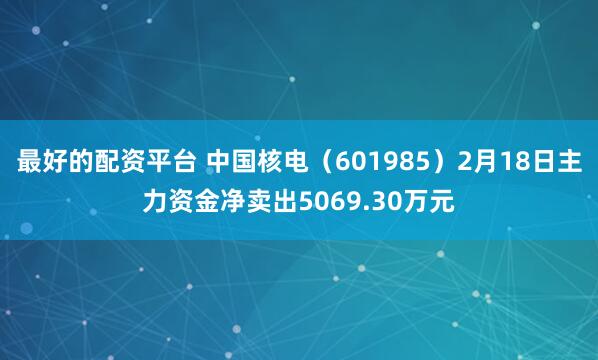 最好的配资平台 中国核电（601985）2月18日主力资金净卖出5069.30万元