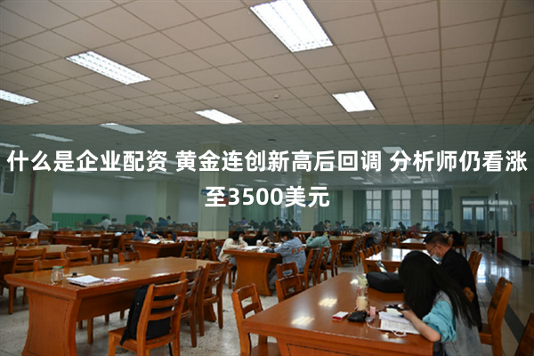 什么是企业配资 黄金连创新高后回调 分析师仍看涨至3500美元