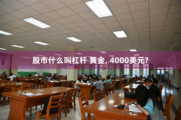 股市什么叫杠杆 黄金, 4000美元?