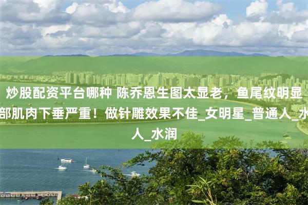 炒股配资平台哪种 陈乔恩生图太显老，鱼尾纹明显脸部肌肉下垂严重！做针雕效果不佳_女明星_普通人_水润